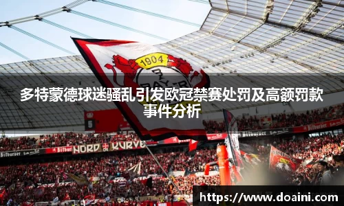 多特蒙德球迷骚乱引发欧冠禁赛处罚及高额罚款事件分析